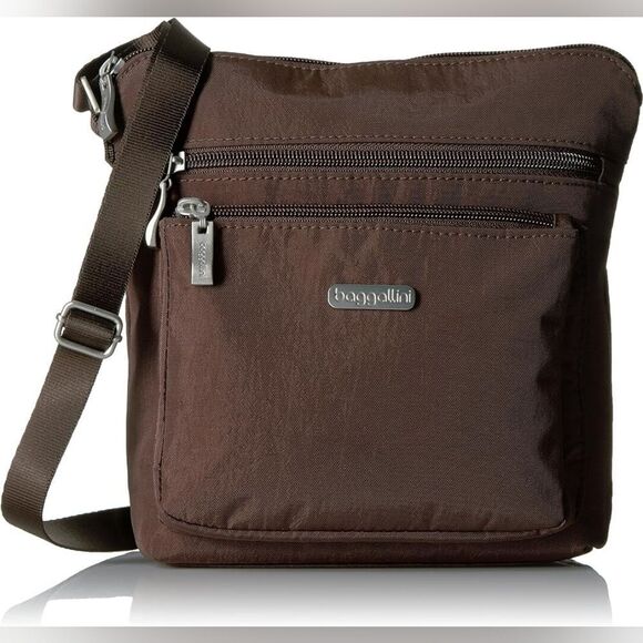 Baggallini Pocket JAV Cross Body OneSize‎ in Grey NWT in packaging - Picture 2 of 11